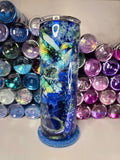Blue Hummingbirds Watercolor | 20oz Skinny Stainless Steel Epoxy Tumbler