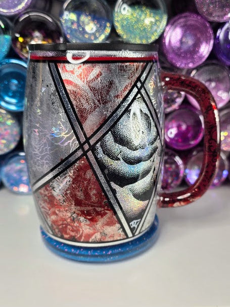 Geometric Roses | 14oz Coffee Mug Stainless Steel Epoxy Mug