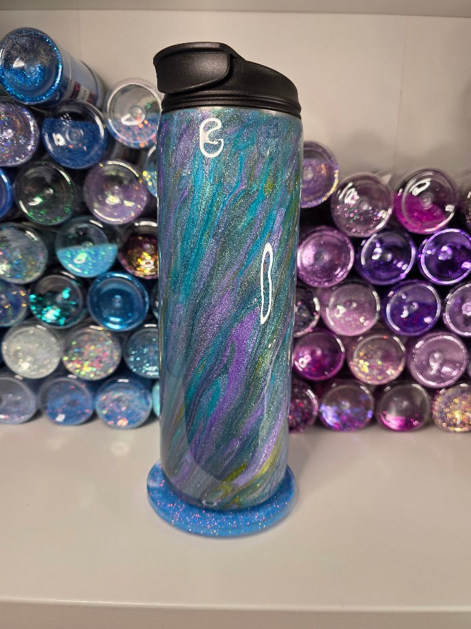 Keeping My Eyes Above The Waves | 18oz Dual Flip Skinny Stainless Steel Epoxy Tumbler