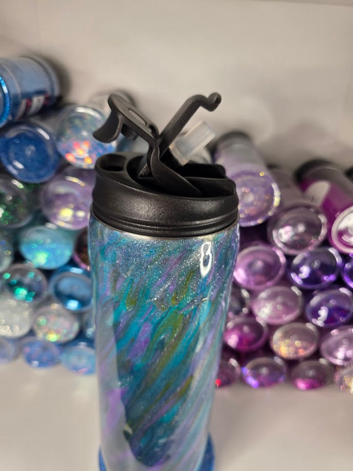 Keeping My Eyes Above The Waves | 18oz Dual Flip Skinny Stainless Steel Epoxy Tumbler