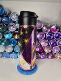 Purple Stars Patchwork | 17oz Push Top Stainless Steel Epoxy Tumbler