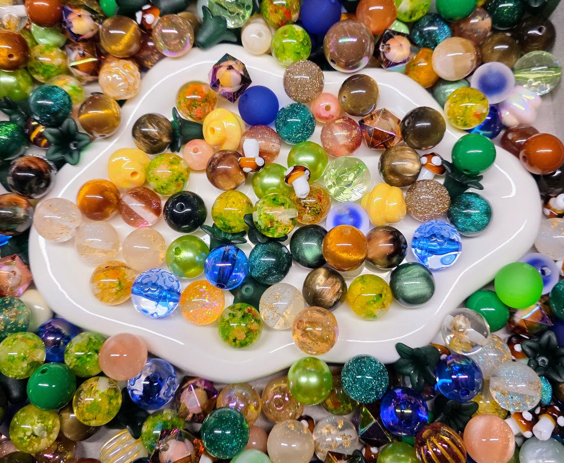 Fairy Garden - Acrylic Bead Mix