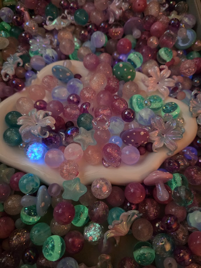 Cotton Candy - Acrylic Bead Mix