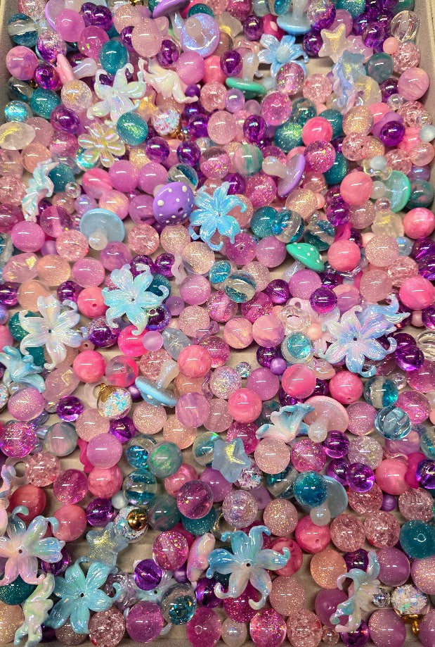 Cotton Candy - Acrylic Bead Mix