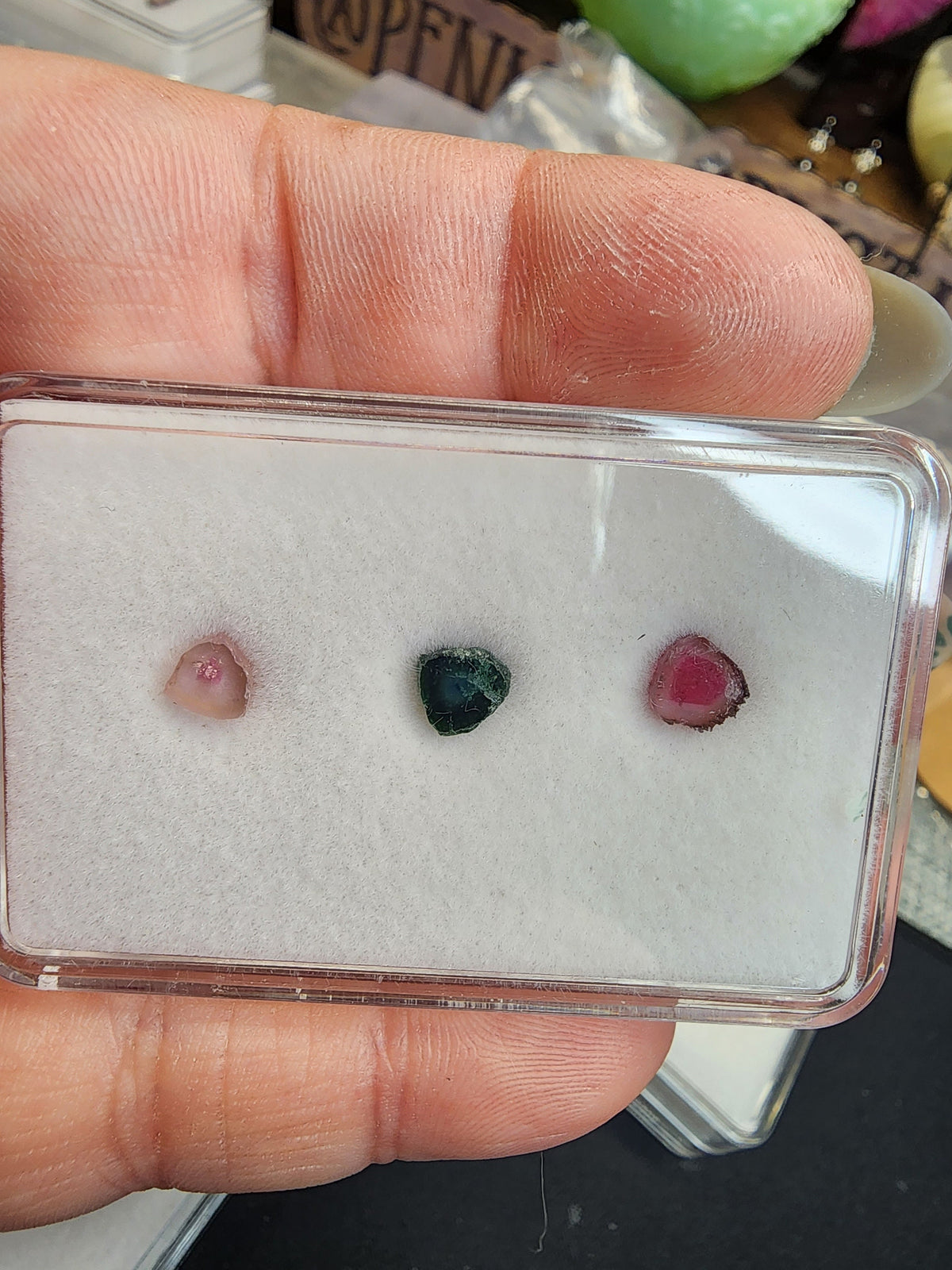 Watermelon & Mixed Tourmaline Slices - 3PC Parcels
