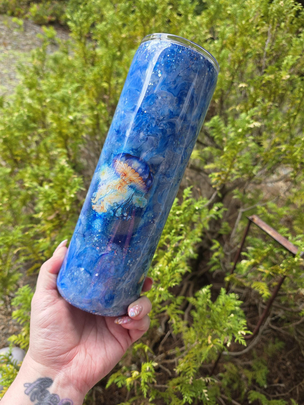 Under The Ocean | 30oz Skinny Stainless Steel Epoxy Tumbler