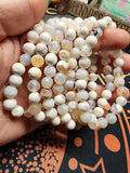 Natural White Agate 8mm Stretch Bracelet