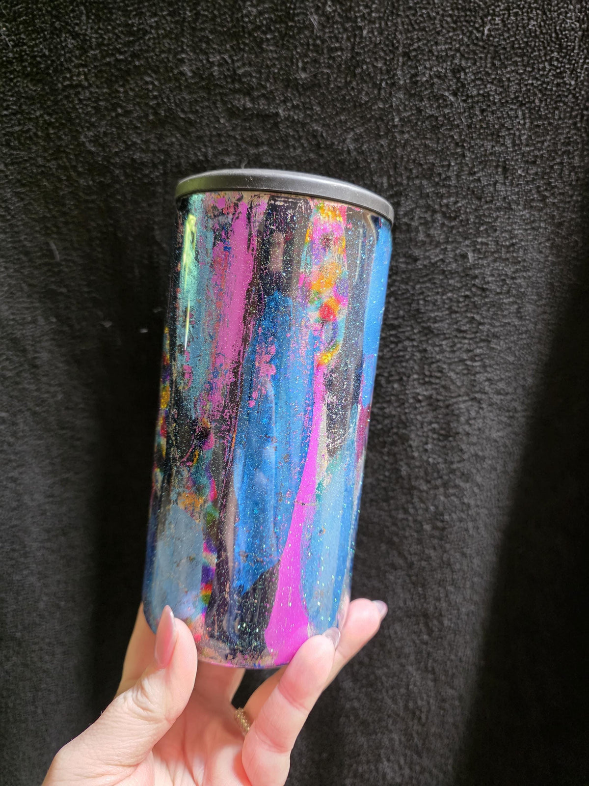 Just Fun - No Decal | 4 In 1 Stainless Steel Epoxy Can Cooler | Convertible to 14oz Tumbler