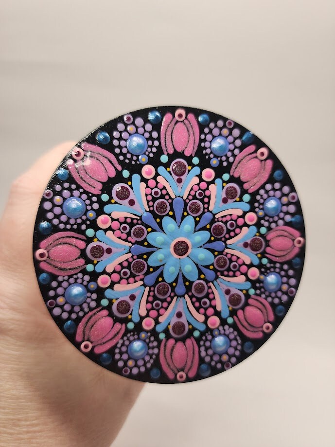 Pastel Potions and Crystals Mandala Stash Jar