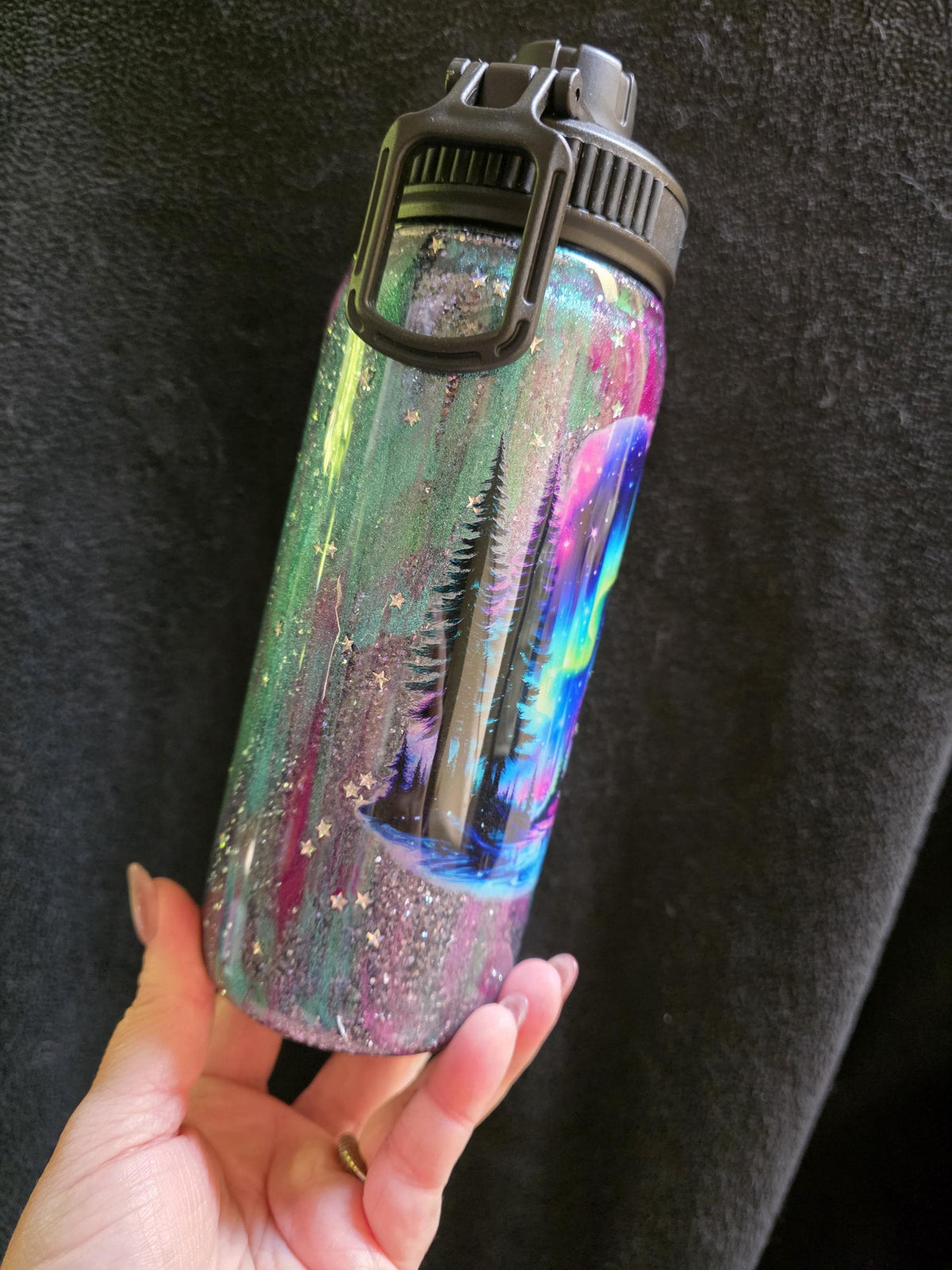 Northern Lights - Glow In The Dark | 18oz Duo Hydro Stainless Steel Epoxy Tumbler