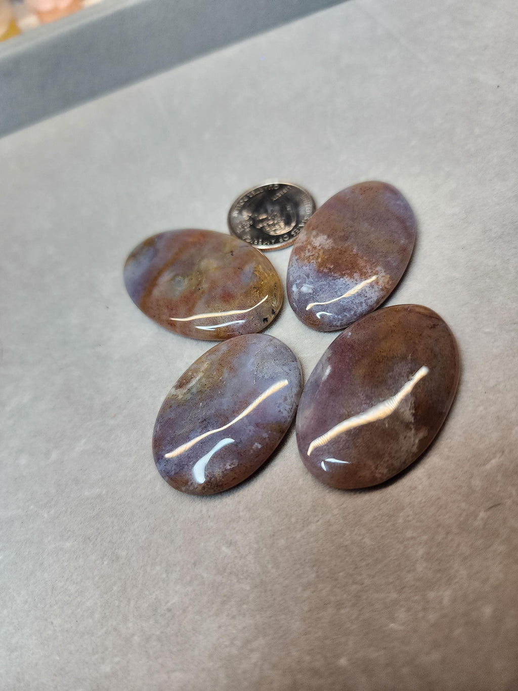 Bulk Lot | Natural Rainbow Moss Agate Cabochons