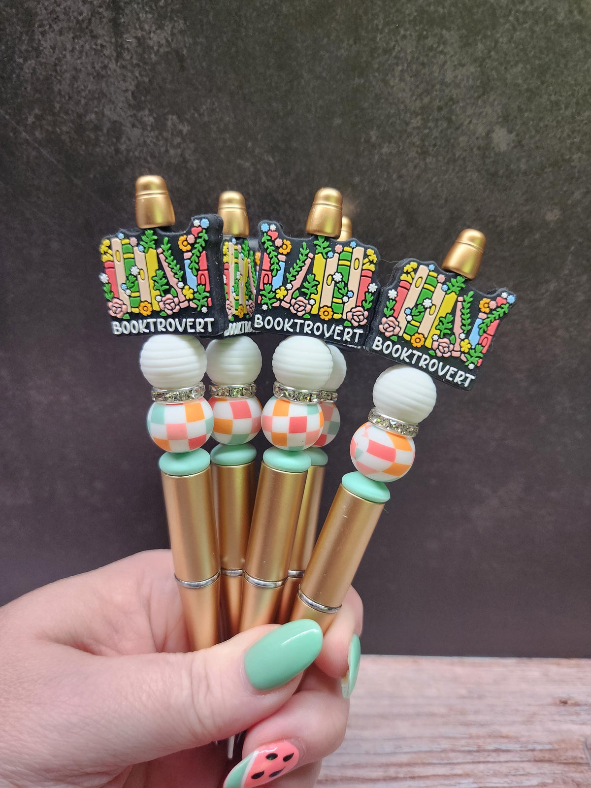Themed Silicone Beaded Pens | Elephant, Daisy, Pineapple, Teacher, Books