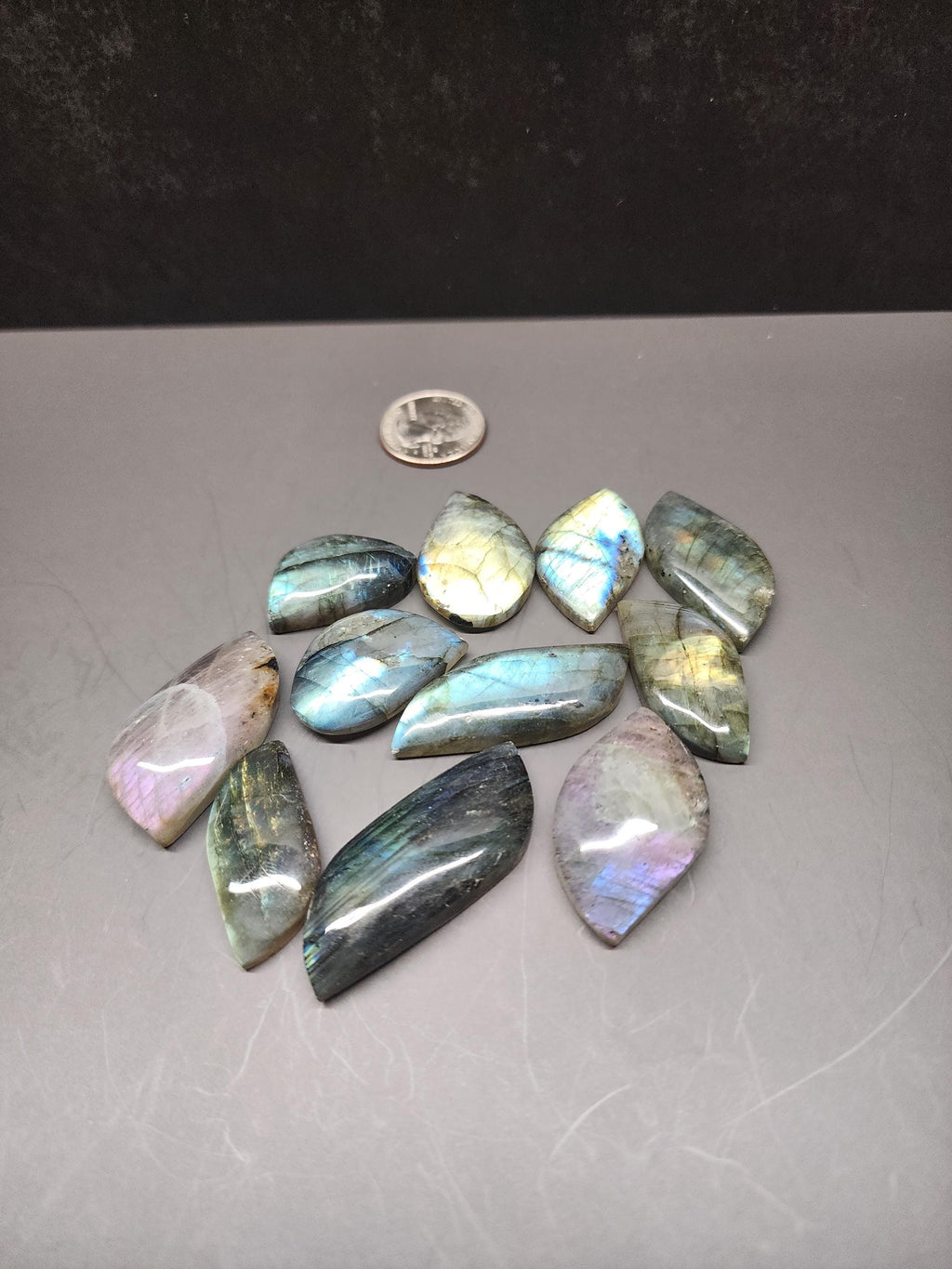 Bulk Lot | Natural Labradorite Wave Cabochons