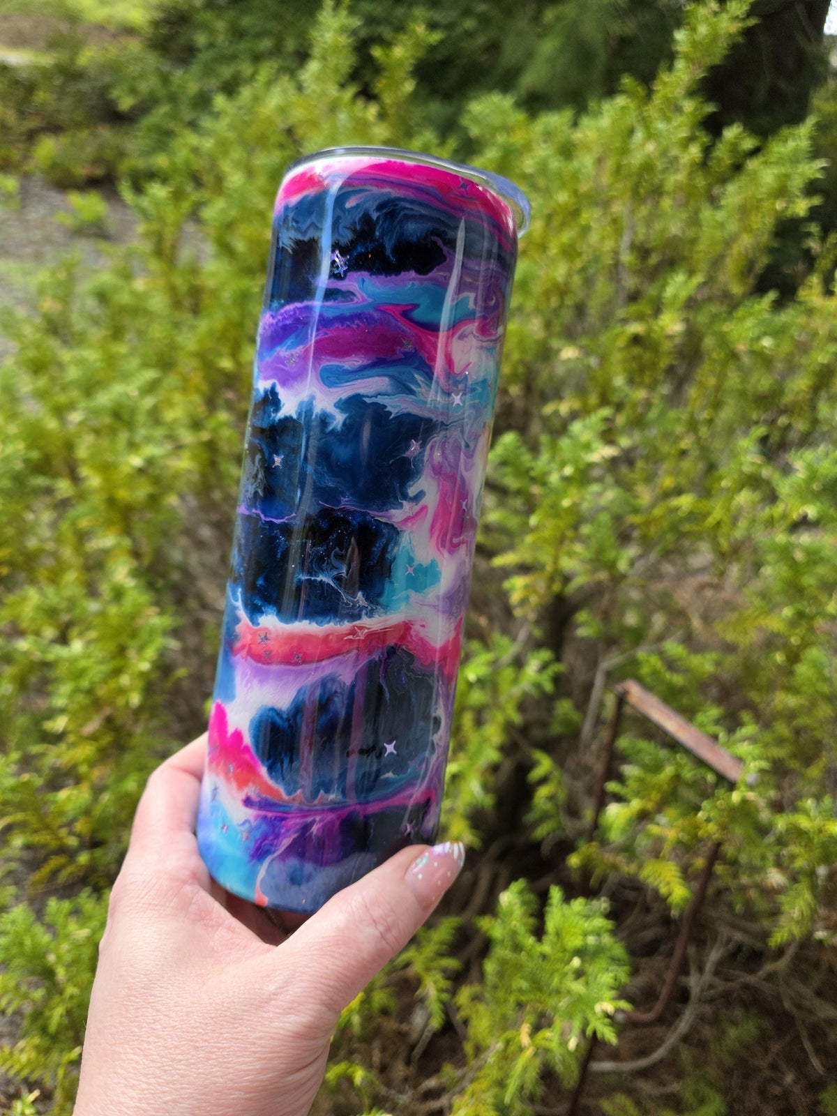 Floral Moon | 20oz Skinny Stainless Steel Epoxy Tumbler