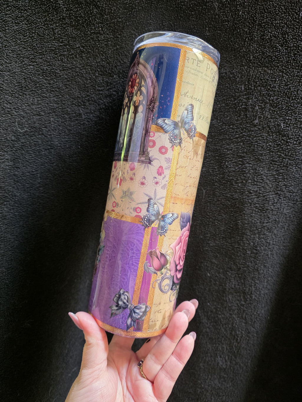 Junk Journal Tumbler | 30oz Skinny Stainless Steel Epoxy Tumbler