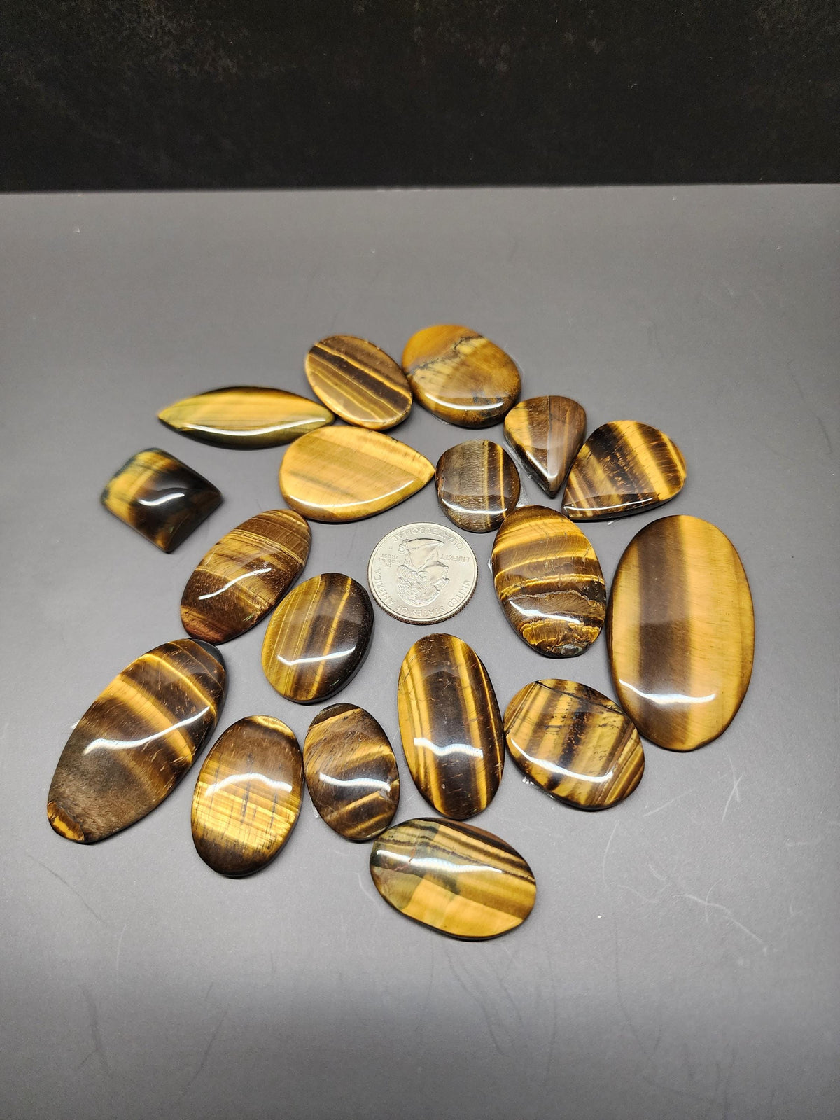 Bulk Lot | Natural Tigers Eye Cabochons