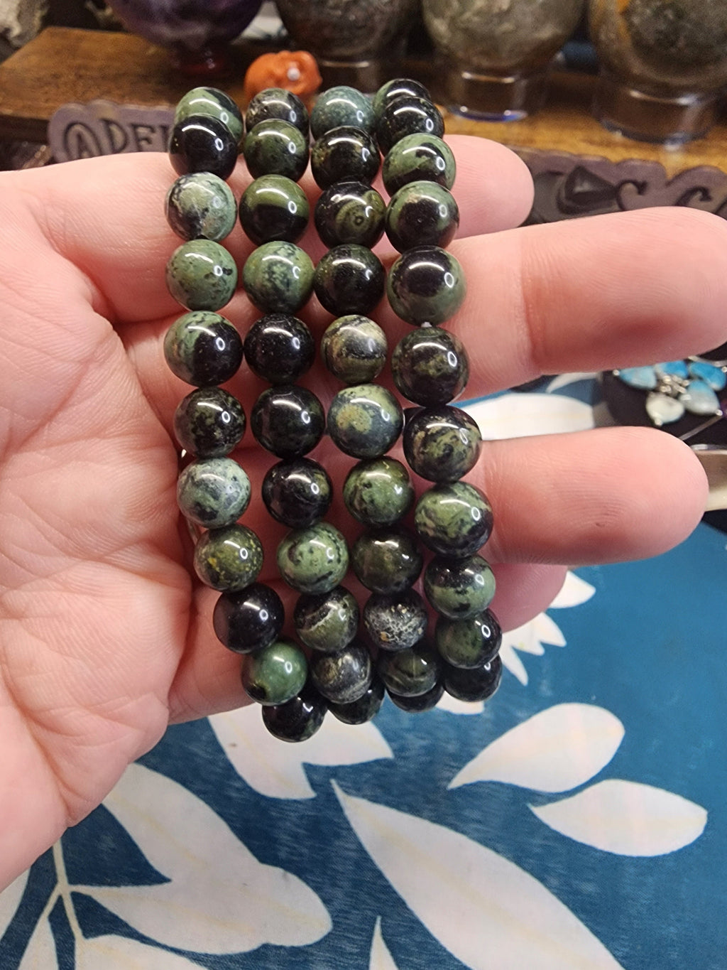 Natural Kambaba Jasper 8mm Stretch Bracelet