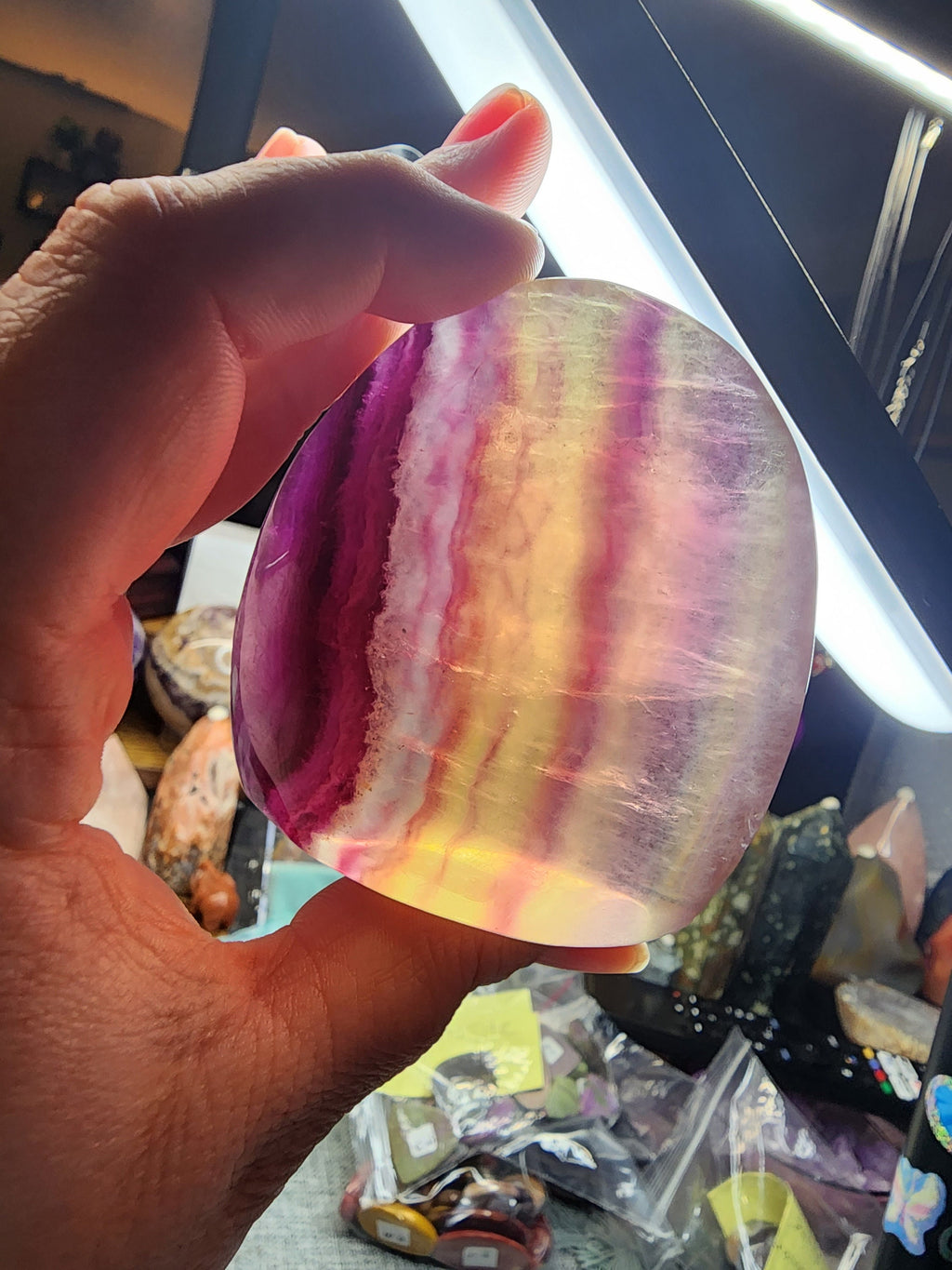 Natural Rainbow Fluorite Freeforms