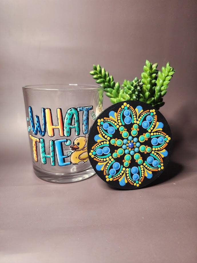 What the Duck Mandala Stash Jar