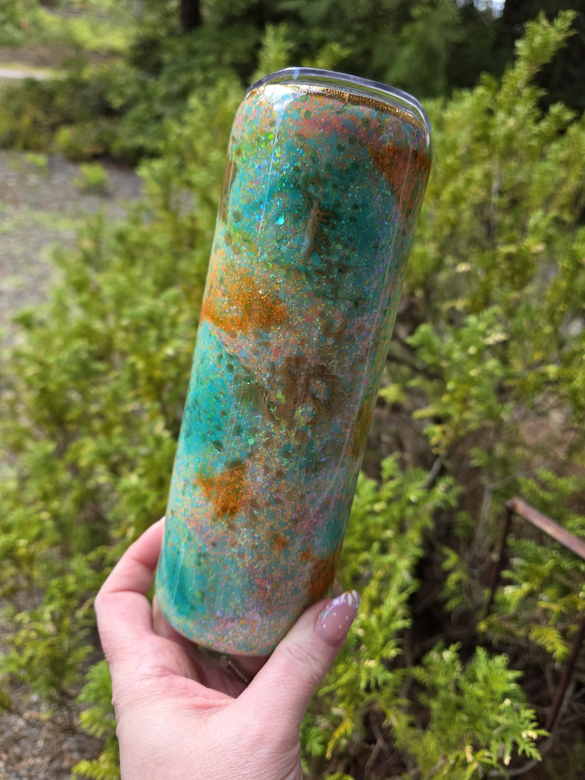 Starfish Teals | 20oz Skinny Stainless Steel Epoxy Tumbler