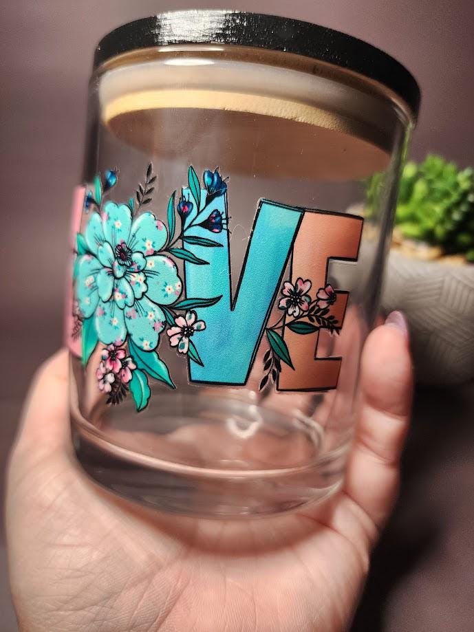 Floral Love Mandala Stash Jar