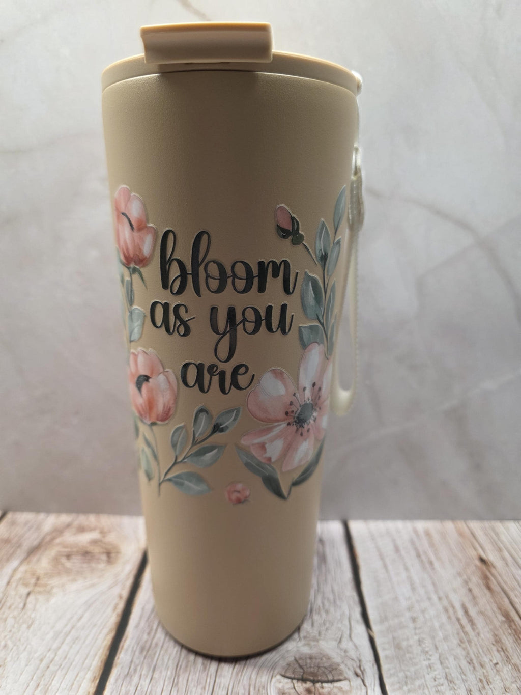 Bloom As You Are Floral | Powder Coated Stainless Steel 24oz Tumbler