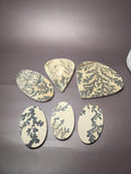 Bulk Lot | Natural Psilomelane Dendrite Limestone Cabochons