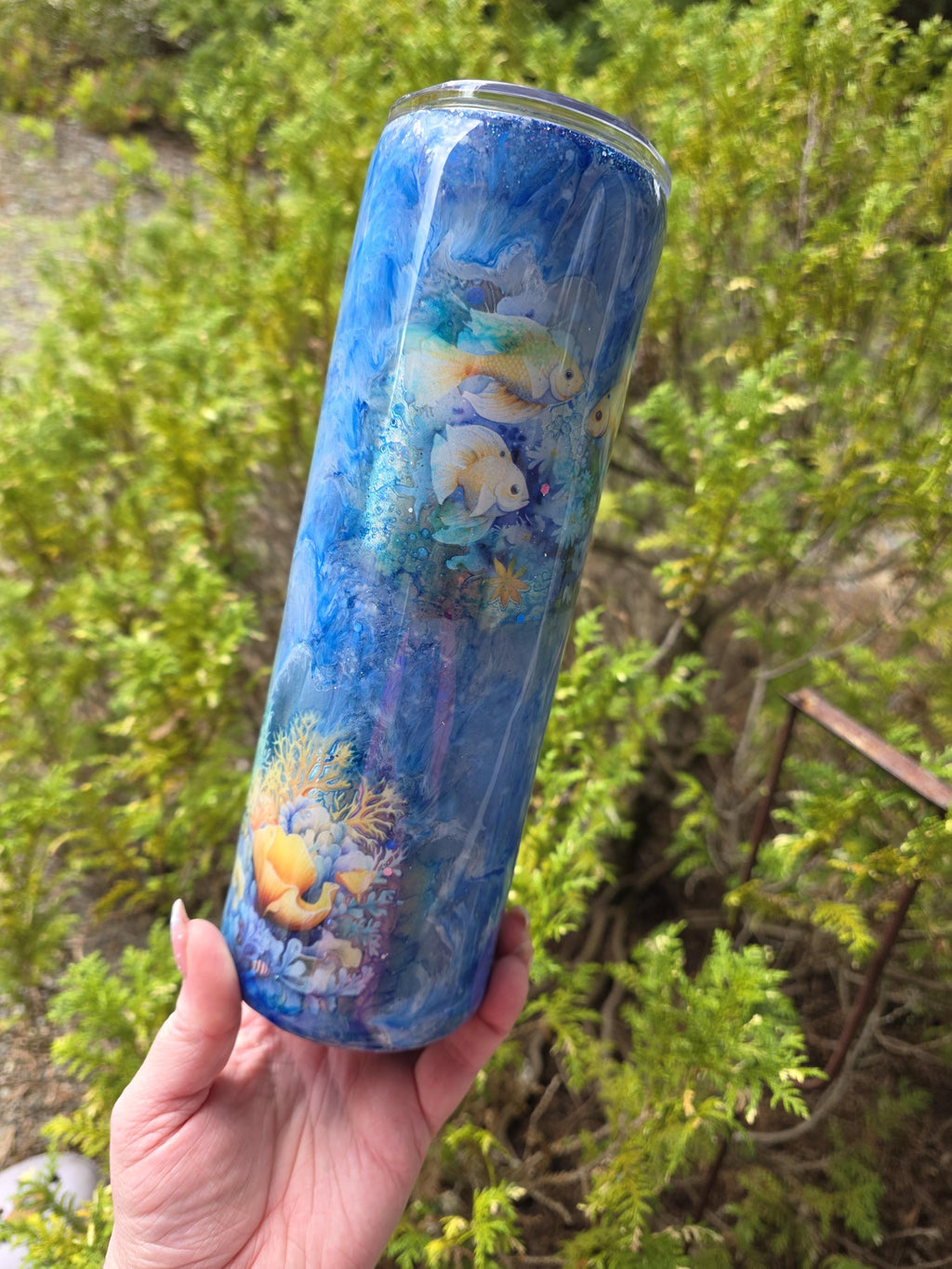 Under The Ocean | 30oz Skinny Stainless Steel Epoxy Tumbler