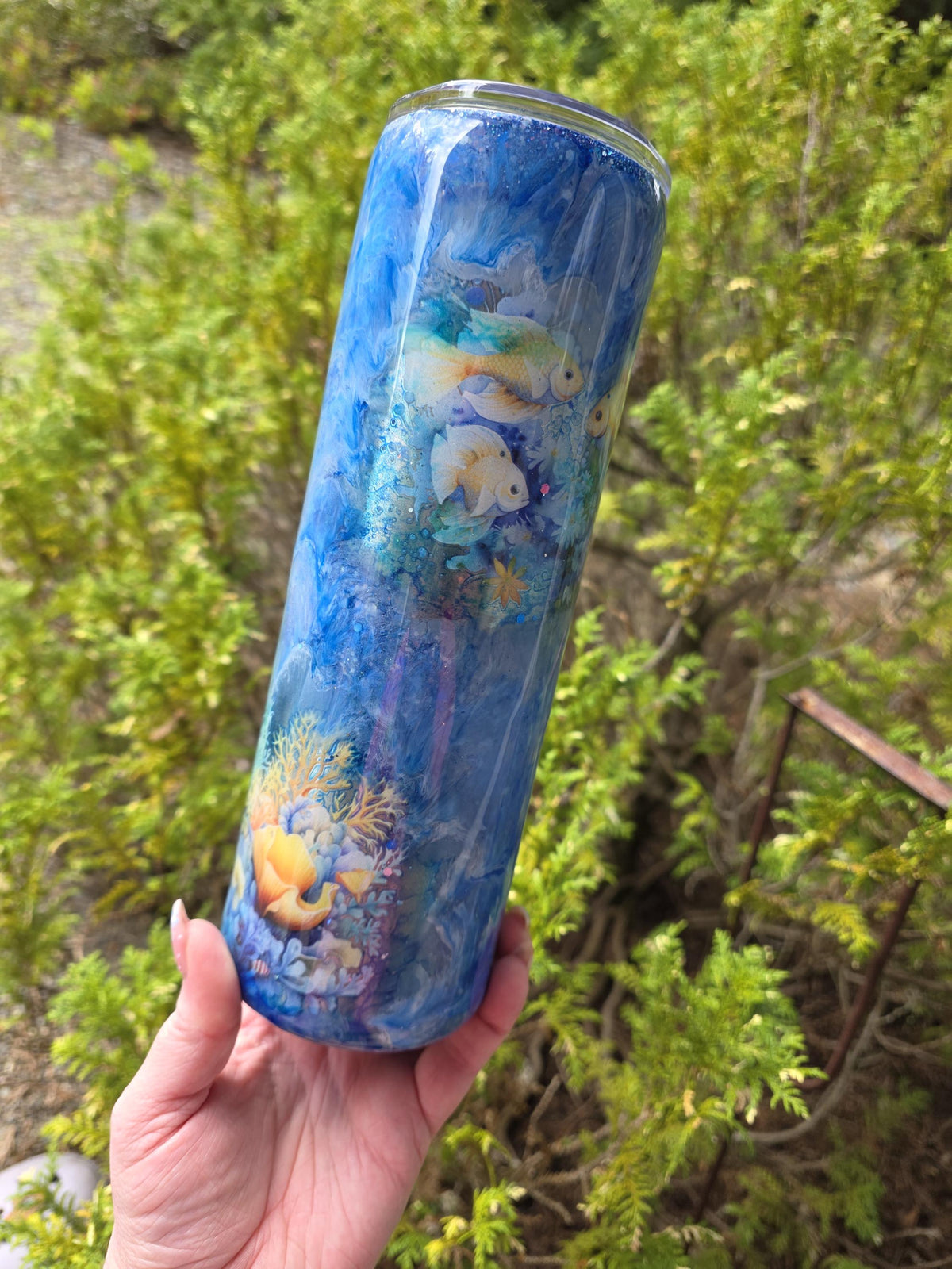 Under The Ocean | 30oz Skinny Stainless Steel Epoxy Tumbler