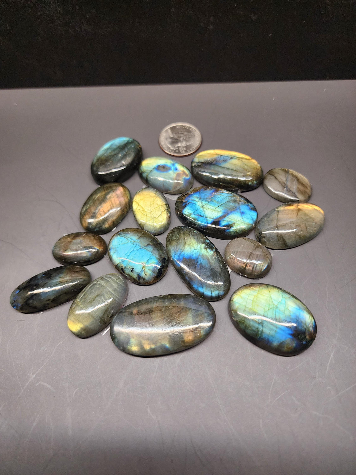 Bulk Lot | Natural Labradorite Oval Cabochons