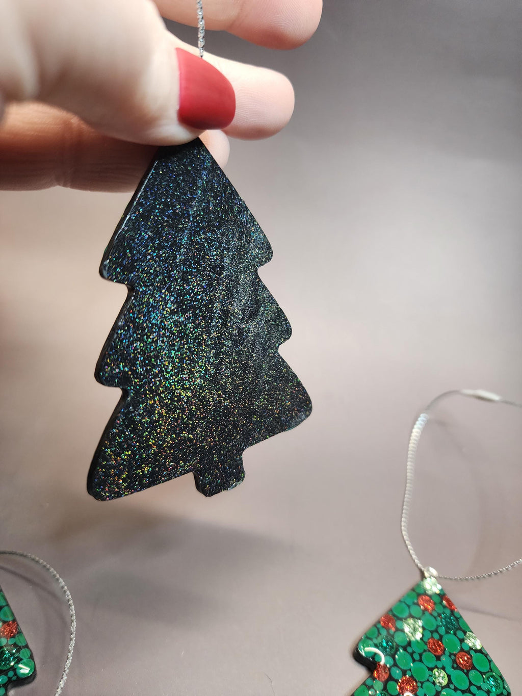 Christmas Tree Wood Ornament | Hand Painted