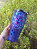 Hummingbird | 32oz Coffee Caddy Steel Epoxy Tumbler