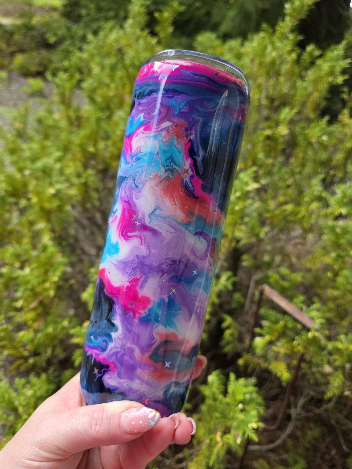 Floral Moon | 20oz Skinny Stainless Steel Epoxy Tumbler