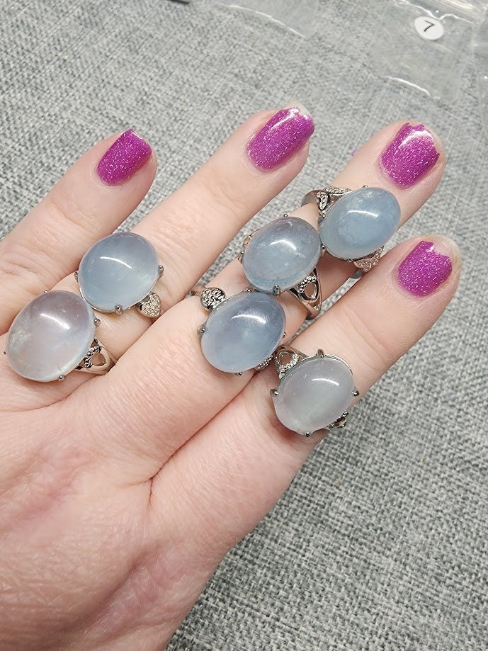 Natural Aquamarine Rings