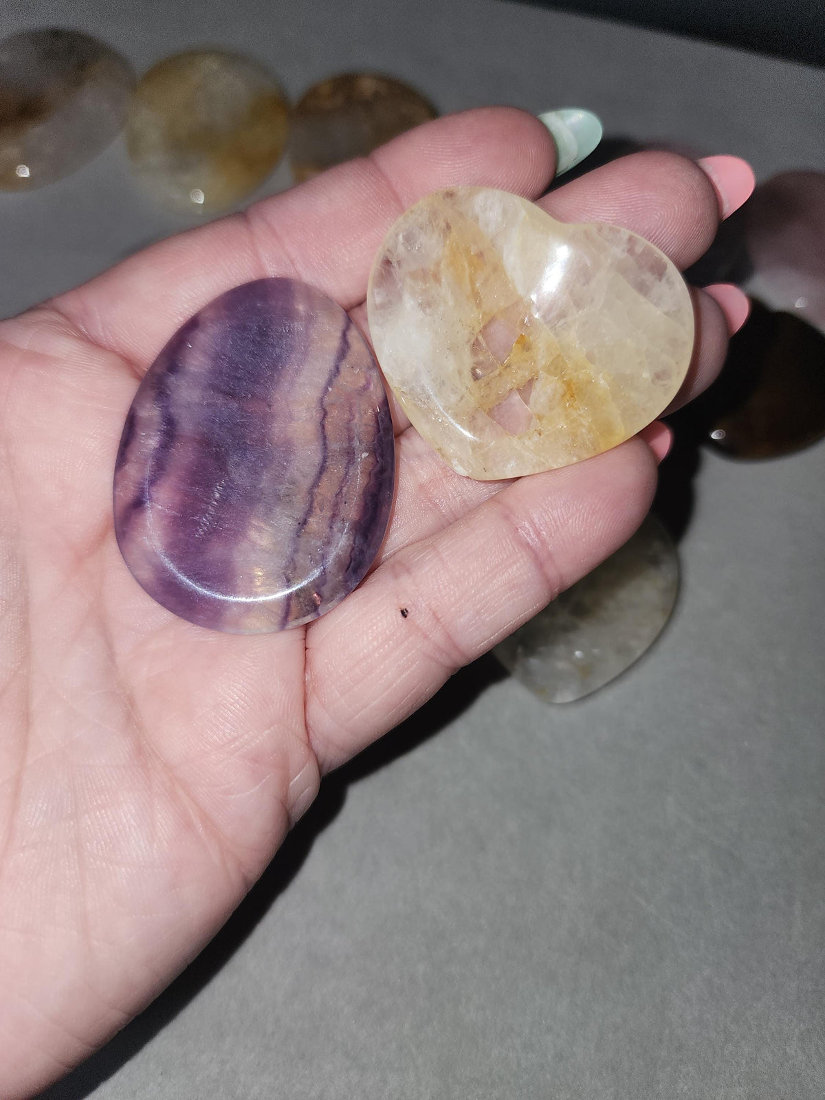 Worry Stones | Pocket Stones | Crystal Worry Stone | Teardrop Worry Stone | Heart Worry Stone | Multiple Materials
