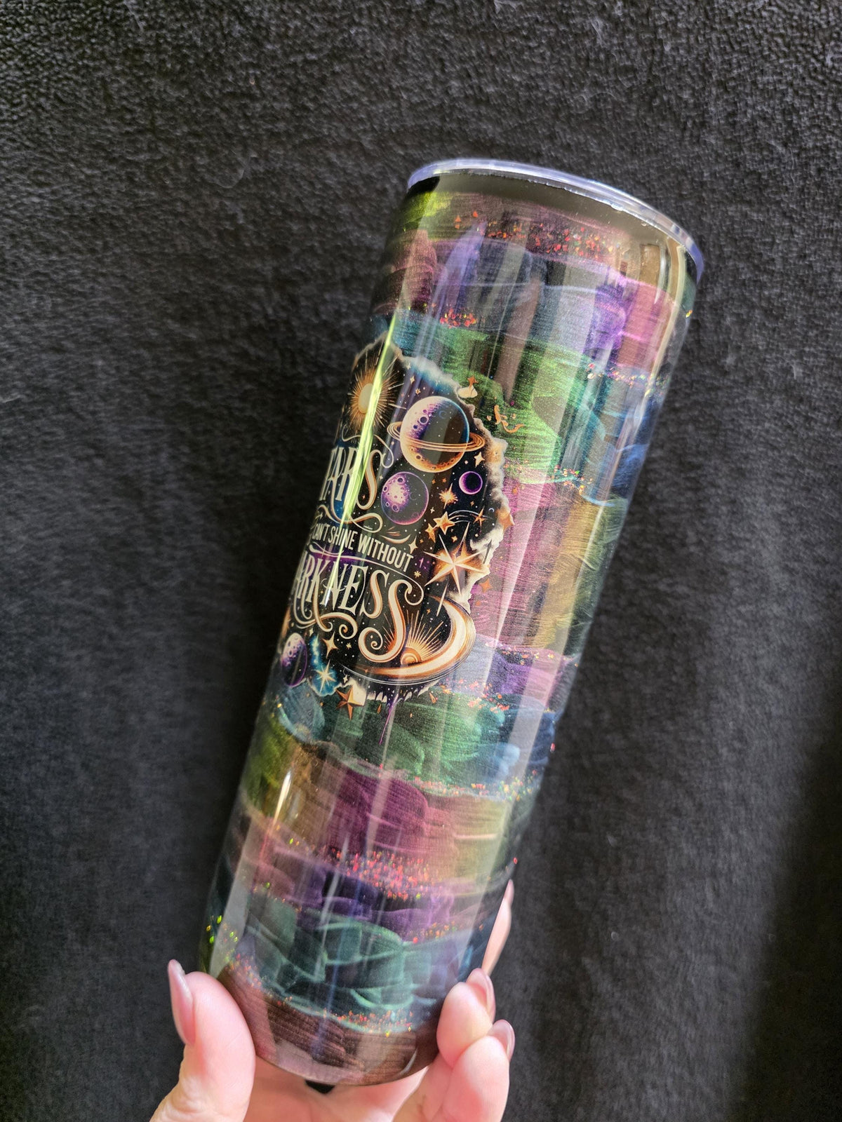 Stars Can't Shine Without Darkness | 20oz Skinny Stainless Steel Epoxy Tumbler