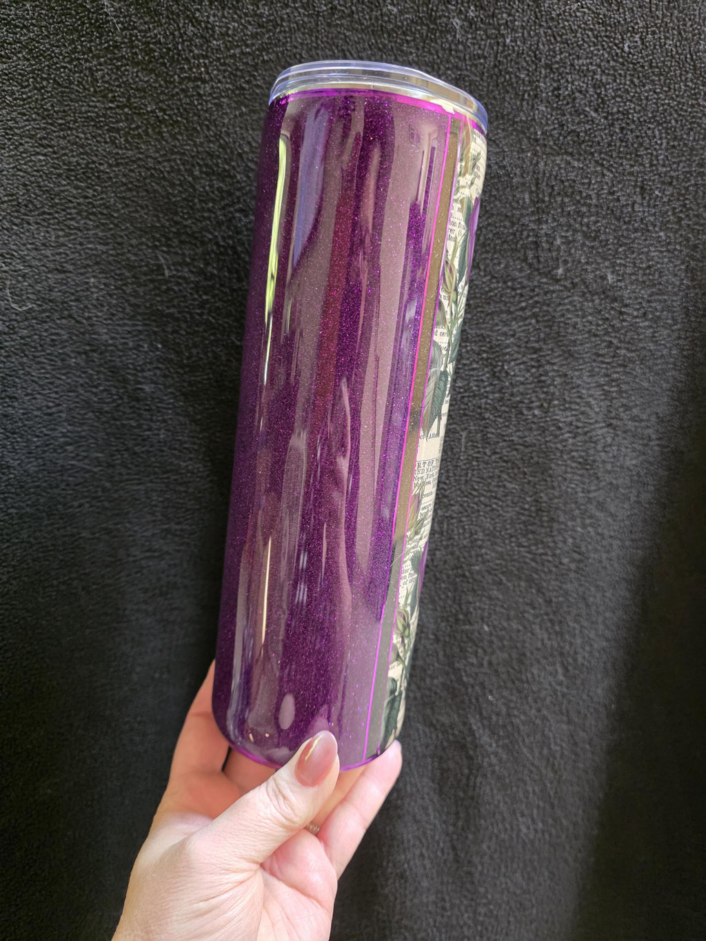 Purple Roses | 30oz Skinny Stainless Steel Epoxy Tumbler