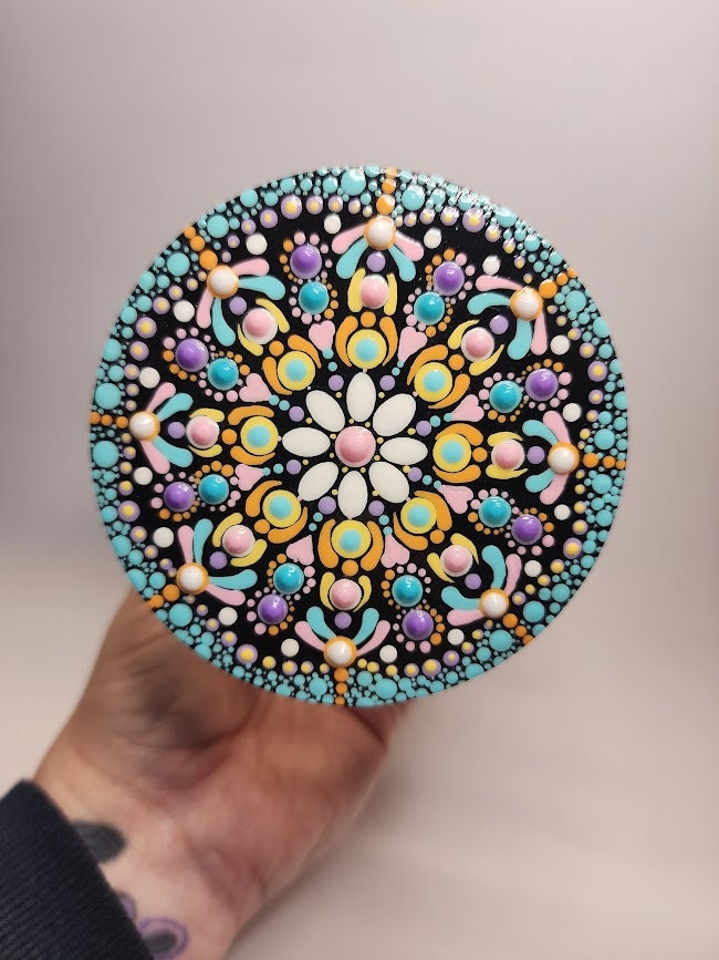 Disco Coffee Mandala Stash Jar