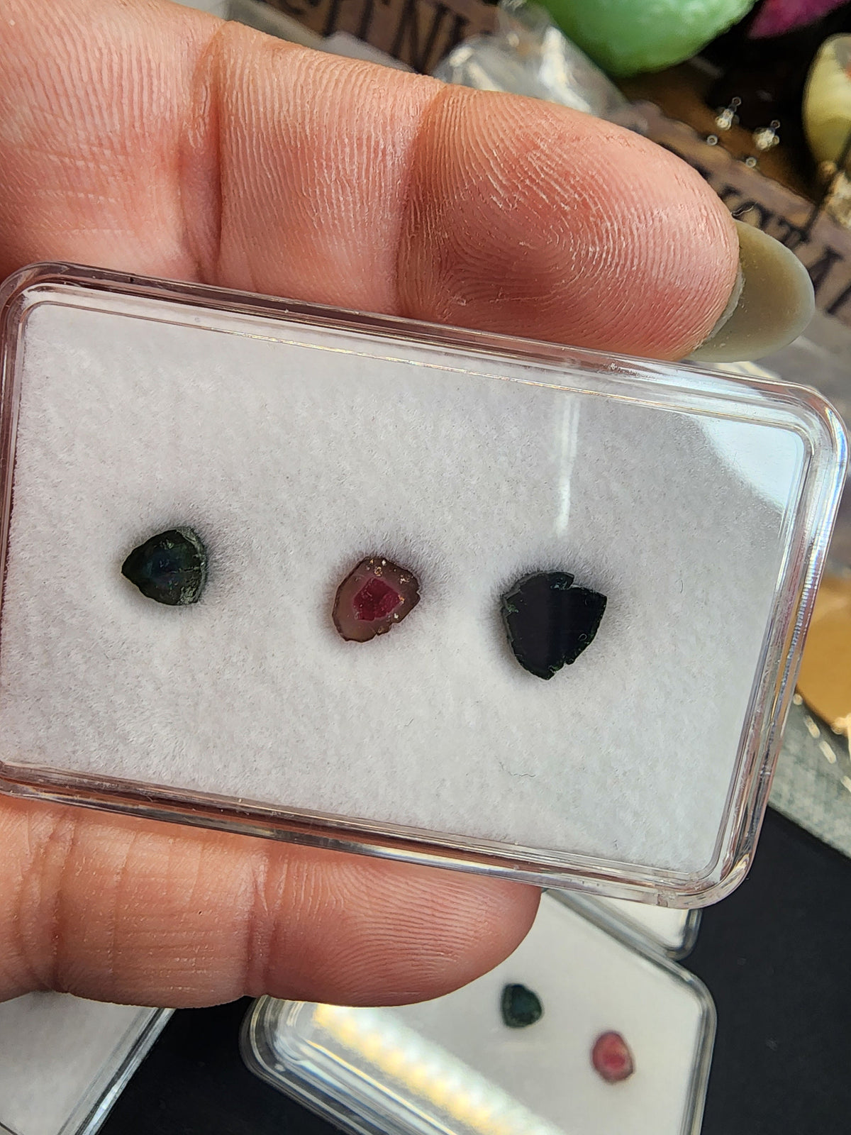 Watermelon & Mixed Tourmaline Slices - 3PC Parcels