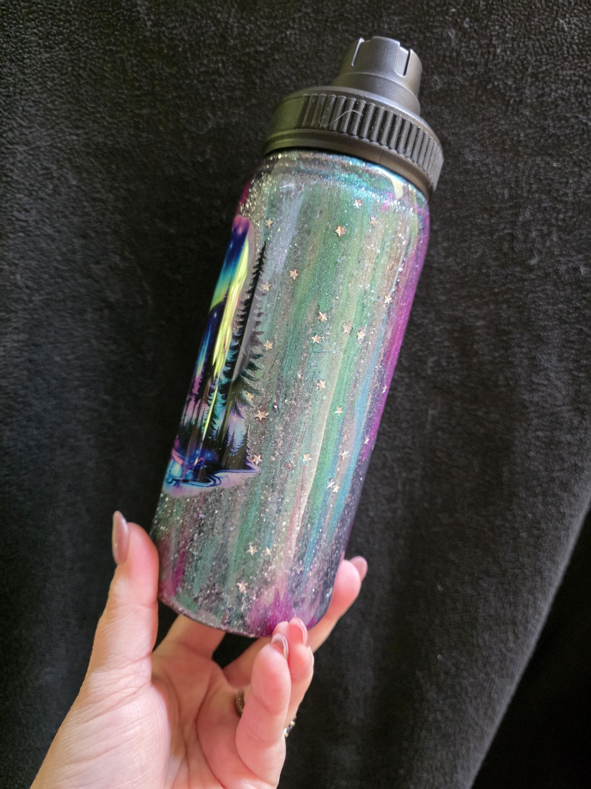 Northern Lights - Glow In The Dark | 18oz Duo Hydro Stainless Steel Epoxy Tumbler