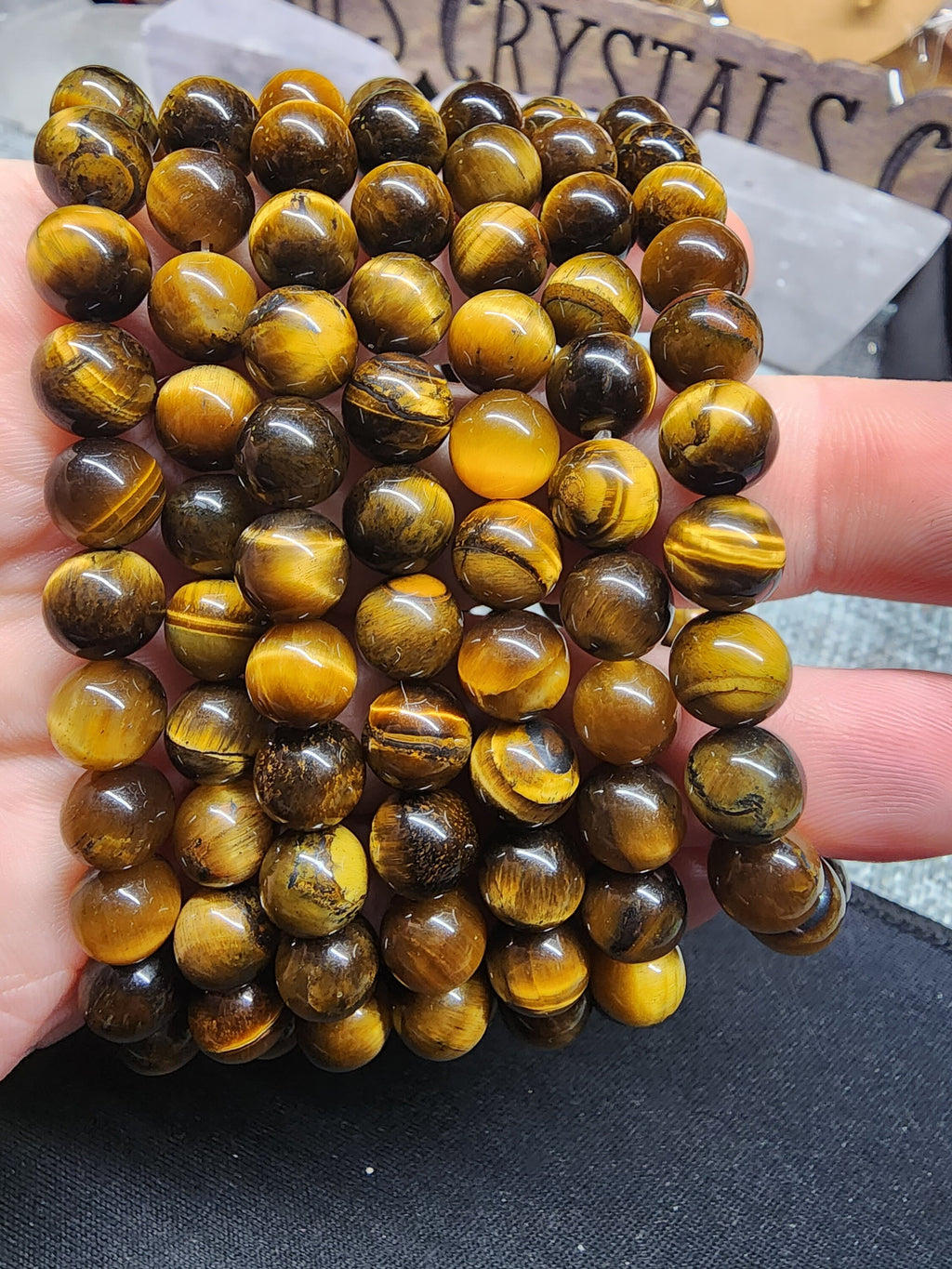 Natural Golden Tigers Eye 8mm Stretch Bracelet