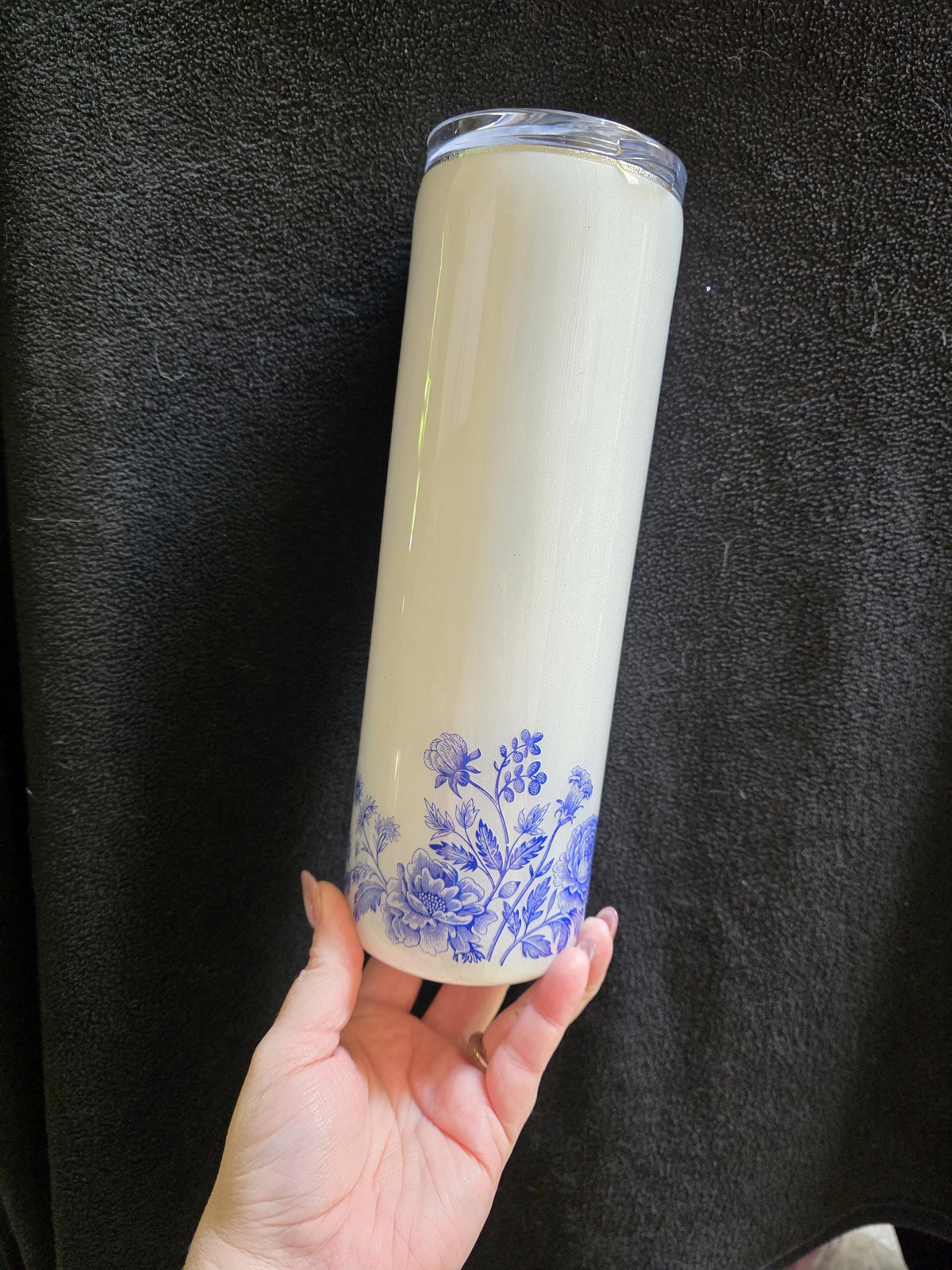 Blue China Pattern | 30oz Skinny Stainless Steel Epoxy Tumbler