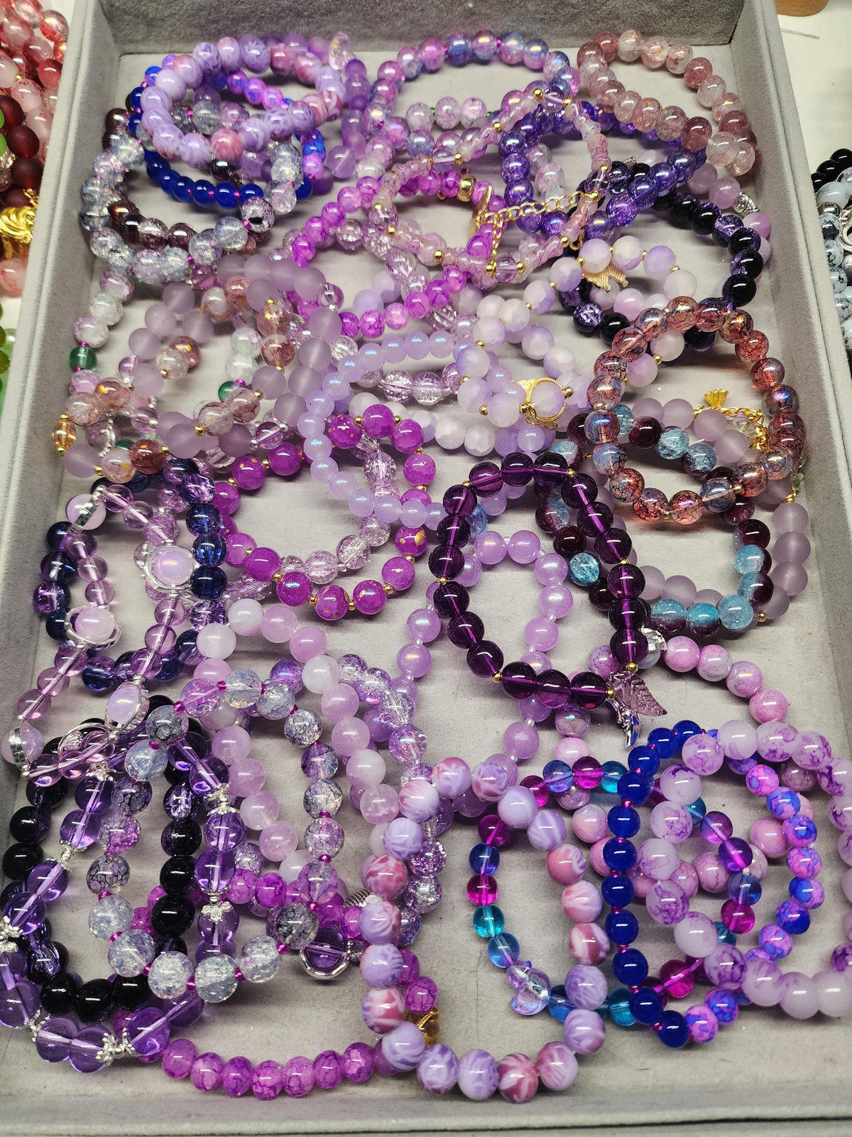 Mystery Stretch Bracelets 8-12mm | Multiple Colors and Style Options