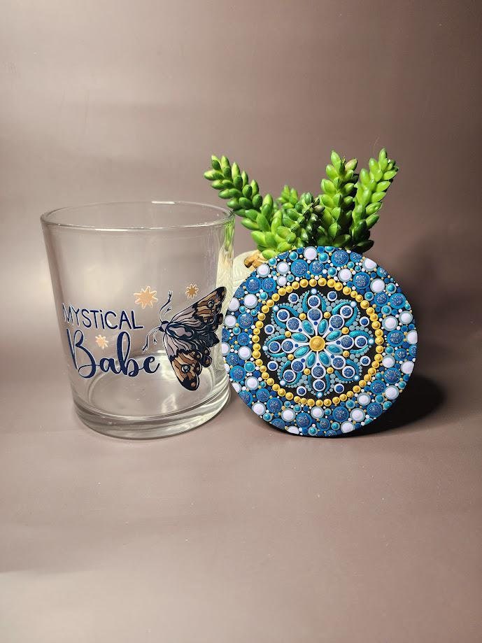 Mystical Babe Moth Mandala Stash Jar