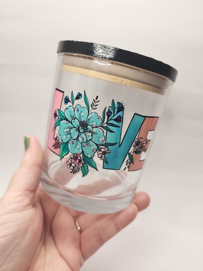 Floral Love Mandala Stash Jar