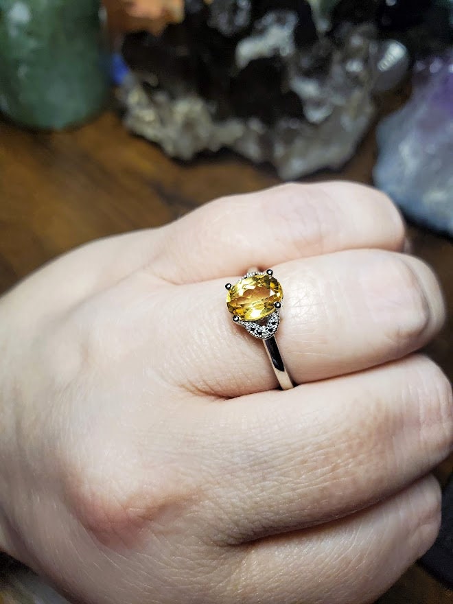 Natural Citrine Ring