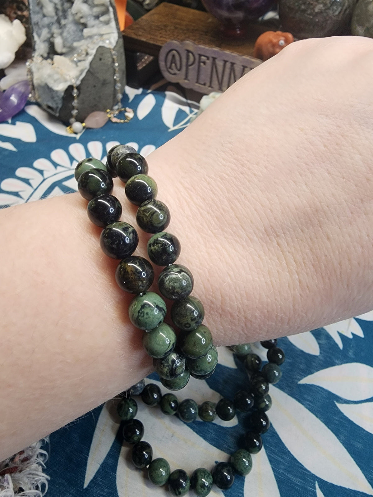 Natural Kambaba Jasper 8mm Stretch Bracelet