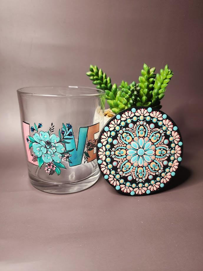 Floral Love Mandala Stash Jar