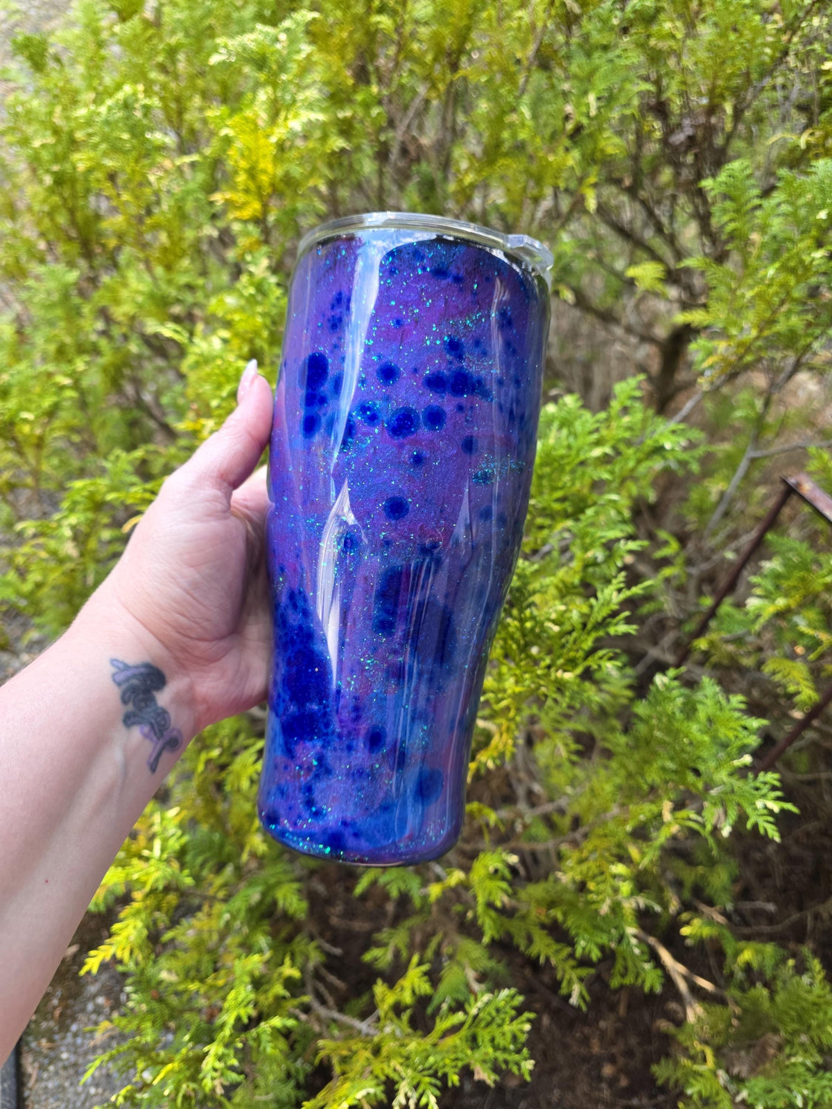 Hummingbird | 32oz Coffee Caddy Steel Epoxy Tumbler