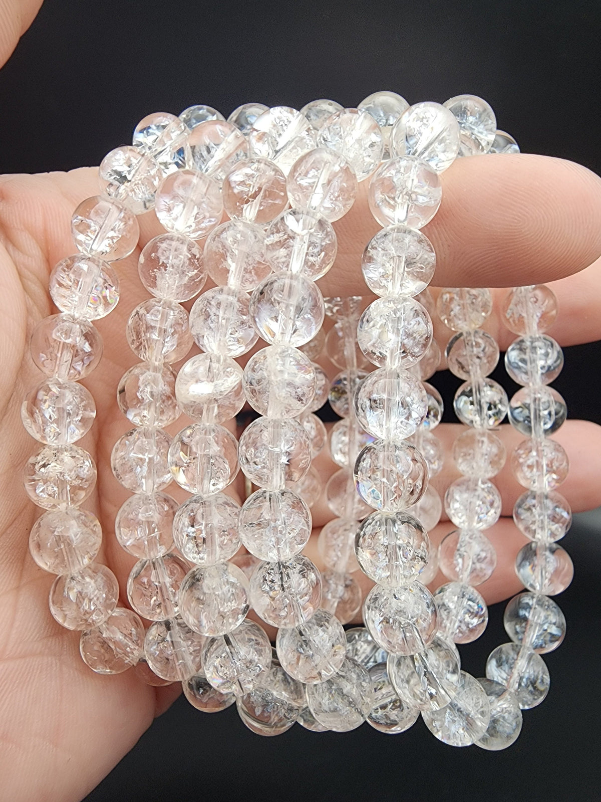 Natural Clear Quartz 8mm Stretch Bracelet